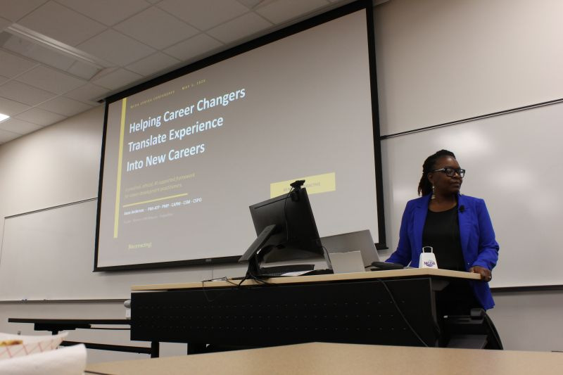 Anna Anderson presenting 'Helping Career Changers Translate Experience Into New Careers' at the Minnesota Career Development Association